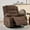 Linen-brown, variant on 360° Swivel Recliner Chair for Adults, Linen Rocking Glider with 3 Recline Positions, 2 Side Pockets & Cup Holders, for Nursery, Bedroom, Living Room, Gray