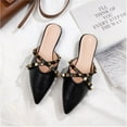 thumbnail image 4 of Women's Summer Pointy Toe Flat Mule Shoes with Studs - Outdoor Slip On Shoes, 4 of 4