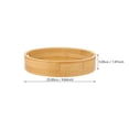 thumbnail image 3 of 1Pc Bamboo Tray Practical Food Serving Tray Household Snack Dessert Storage Tray, 3 of 5
