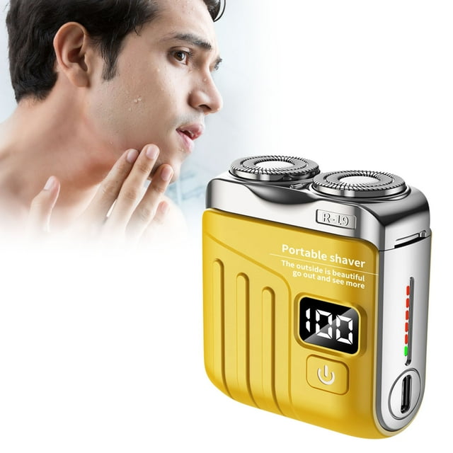 Rasoir Mini de Poche pour Hommes Rasoir Cool Rasage Humide et Sec Rasoir Sans Fil