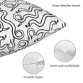 thumbnail image 3 of Pofeuu Hand Drawn Snake Print Double-sided plush pillowcase Square Throw Pillow Covers Pillows Cover for Living Room Bedroom Sofa Couch Cushion Cover（No pillow core）-24"x24", 3 of 7