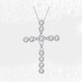 thumbnail image 1 of Milisten Collar De Cruz Con Colgante De Circonia Plateado Para En Fiestas Y, 1 of 8