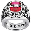 Freestyle, Guy's Classic Platinum Plated Celebrium Class Ring, High School or College Graduation