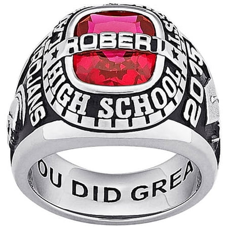 Freestyle, Guy's Classic Platinum Plated Celebrium Class Ring, High School or College Graduation