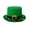 #03Green, variant on St Patrick's Day Cowboy Felt Hat Irish Flashing Fedora Hat Cosplay Shamrock Top Hat Costume Party Wear Green