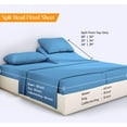 thumbnail image 6 of JS Sanders 800 Thread Count 100% Egyptian Cotton Premium 3 Piece Duvet Set - Breathable All Season Comforter Cover with Zipper Closure & Corner Ties ( Full/Queen Mediterranean Blue), 6 of 8