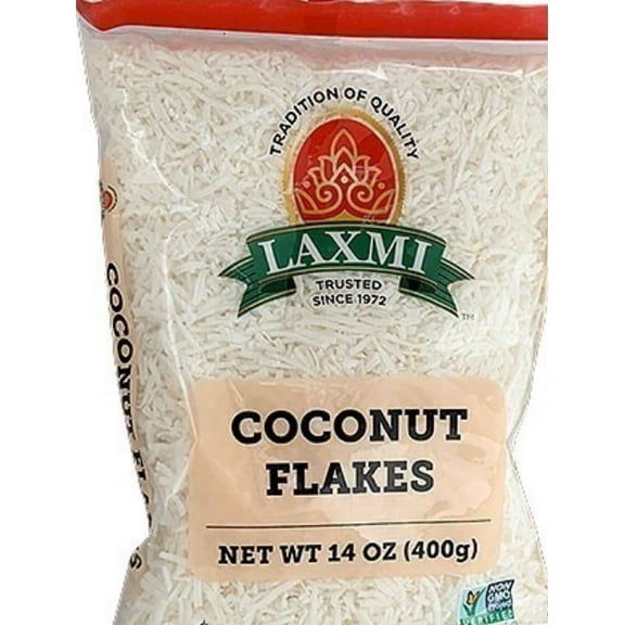 Laxmi Coconut Flakes - Unsweetened 14 oz Pack of 2