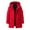 Red, variant on Men's New Winter Plus Size Solid Color Padded Coat Work Jacket Outdoor Padded Jacket