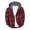 Red2, variant on yillto Womens Fuzzy Fleece Jacket Plaid Sherpa Coat Button down Hoodie Cardigan Outerwear with Pockets