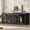 Black, variant on Nordee 94.5” Double Dog Crate Furniture for 2 Large Dogs, Heavy Duty Double Dog Cage Extra Large Breed, Wooden Dog Cage Extra Large Breed with Divider & Solid Metal Tube,White