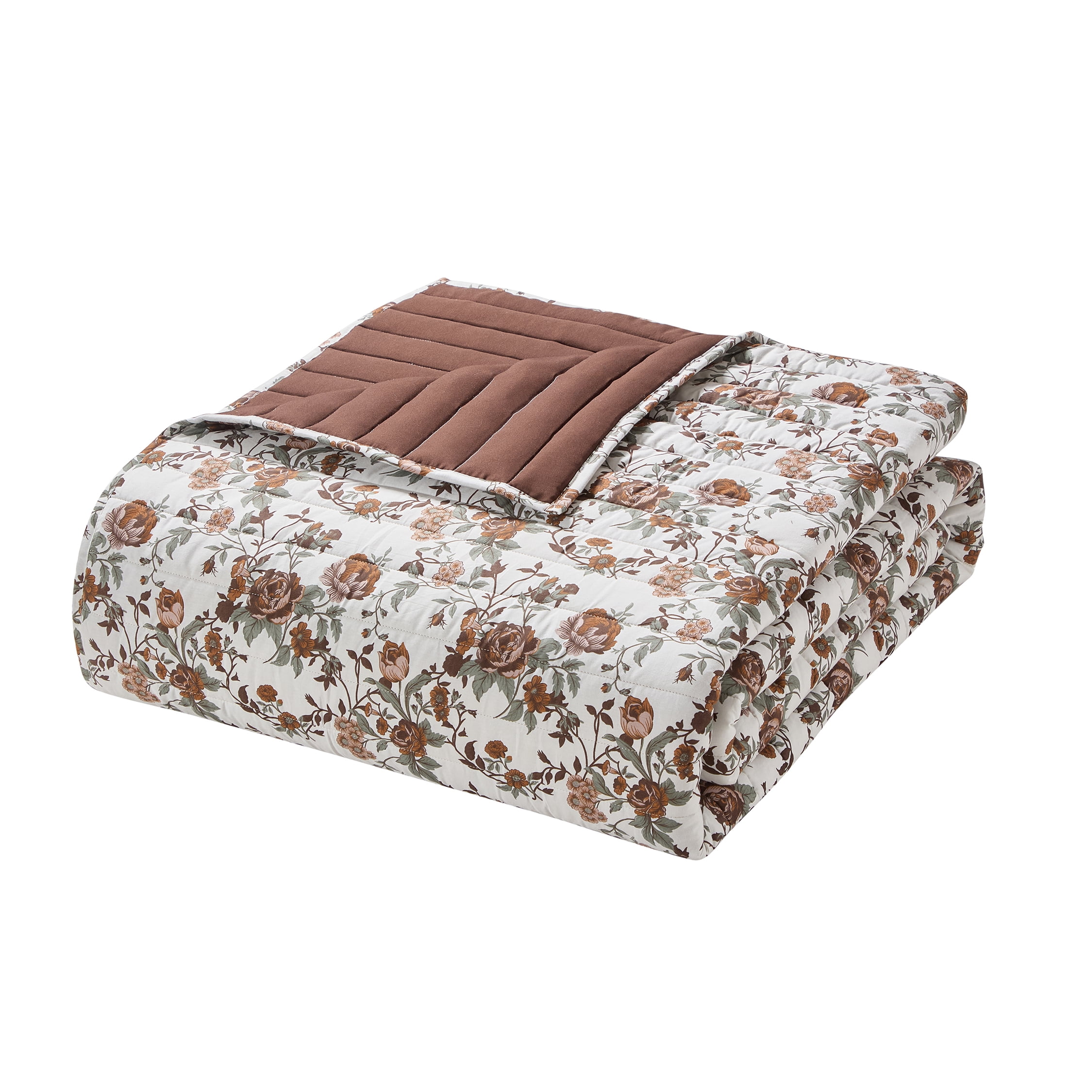 My Texas House Multicolor Floral 3-Piece Cotton Quilt Set, Full/Queen
