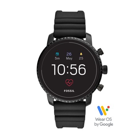 Fossil Gen 4 Explorist HR Men's Smartwatch - Black Silicone - Powered