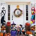 thumbnail image 6 of Halloween Nightmare Theme Before Christmas Decor Jack Skellington Sally Banners Porch Sign Decorations Welcome Halloween Outdoor Party Banner, 6 of 6