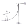 thumbnail image 4 of Swing Men Art Craft,Arte equilibrio física juguete mesa de escritorio niños ,física ciencia juguetes newtons cuna acero real,gadgets adornos antiestrés adultos magnético,péndulo juego, 4 of 6
