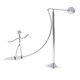 thumbnail image 4 of Swing Men Art Craft,Arte equilibrio física juguete mesa de escritorio niños ,física ciencia juguetes newtons cuna acero real,gadgets adornos antiestrés adultos magnético,péndulo juego, 4 of 6