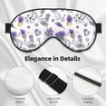 thumbnail image 4 of Naloa Lavender Bicycle Print Sleep Mask for Sleeper, Light Blocking Sleeping Eye Mask for Women Men, Eye Shade with Adjustable Strap for Travel, Nap,Meditation, 4 of 7