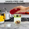 thumbnail image 4 of Electric Can Opener, Hands-Free, Smooth Edge, Battery Powered for All Round Cans, Red, 4 of 8