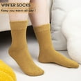 thumbnail image 6 of Loritta  Wool Socks for Women  5 Pairs Crew Cozy Boot  Winter Warm Thick Socks Gifts Size 5-9, 6 of 6
