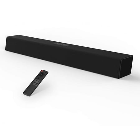 32 In Sound Bar Renewed Megacra S7020 Soundbar BT Audio Speakers Soundbar 40 Watt 32 inch 4 Speakers 3 Audio Modes Bass and Treble Adjustable Dual Connection Ways Wall Mountable ()