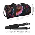 thumbnail image 2 of KLL Glowing Leaf Bird Duffle Bag For Men Women Sport Gym Fitness Tote Travel Training Workout Basketball Football Weekender, 2 of 6