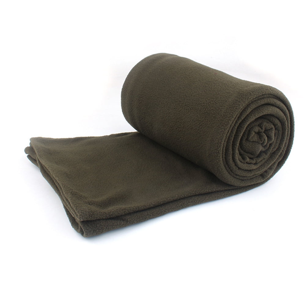 Fleece Camping Blanket Sleeping Bag Liner Winter Warm Thermal Under Quilt 
