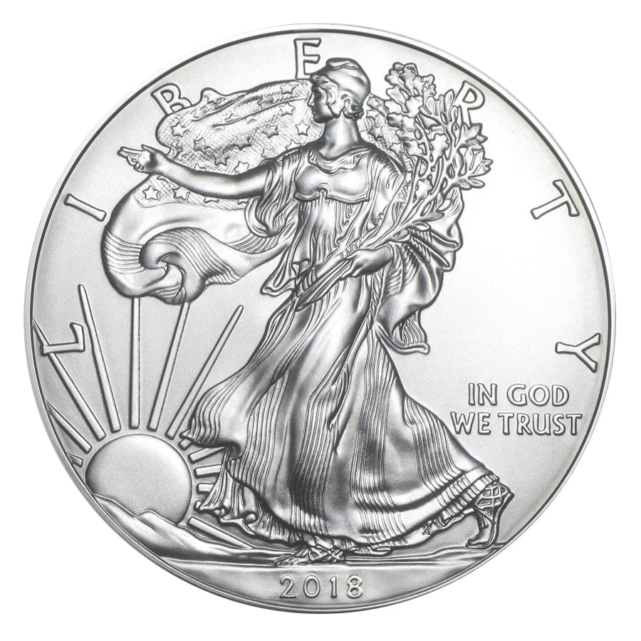 Rainbow toning Colorful One troy ounce Fine Silver 2015 ID# a724 American Silver Eagle coin