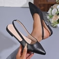 thumbnail image 2 of Xfvqtps Chaussures Plates à Enfiler pour Femmes Bout Pointu Slingback Décontractées Confortables Intérieur Extérieur Chaussures de Marche, 2 of 9