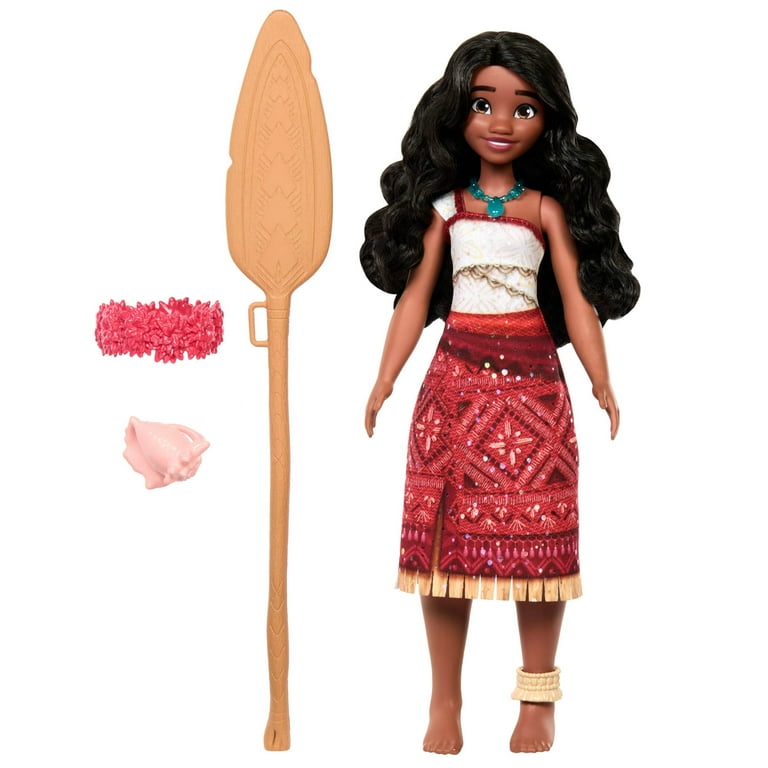 Disney Moana Singing Adventure Moana Doll Accessories, Sings