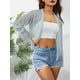 thumbnail image 3 of Txlixc - Blusa floral de encaje frontal abierto de manga larga para mujer primavera verano Txlixc  Moda, 3 of 5