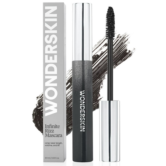 Volumen y longitud de la máscara Wonderskin Infinite Rizz Black