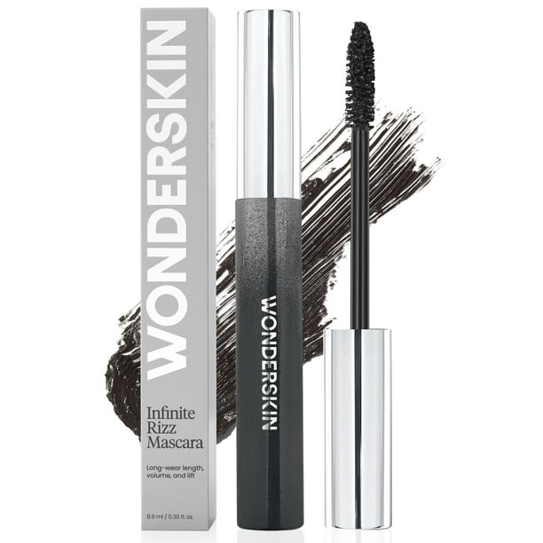 Volumen y longitud de la máscara Wonderskin Infinite Rizz Black