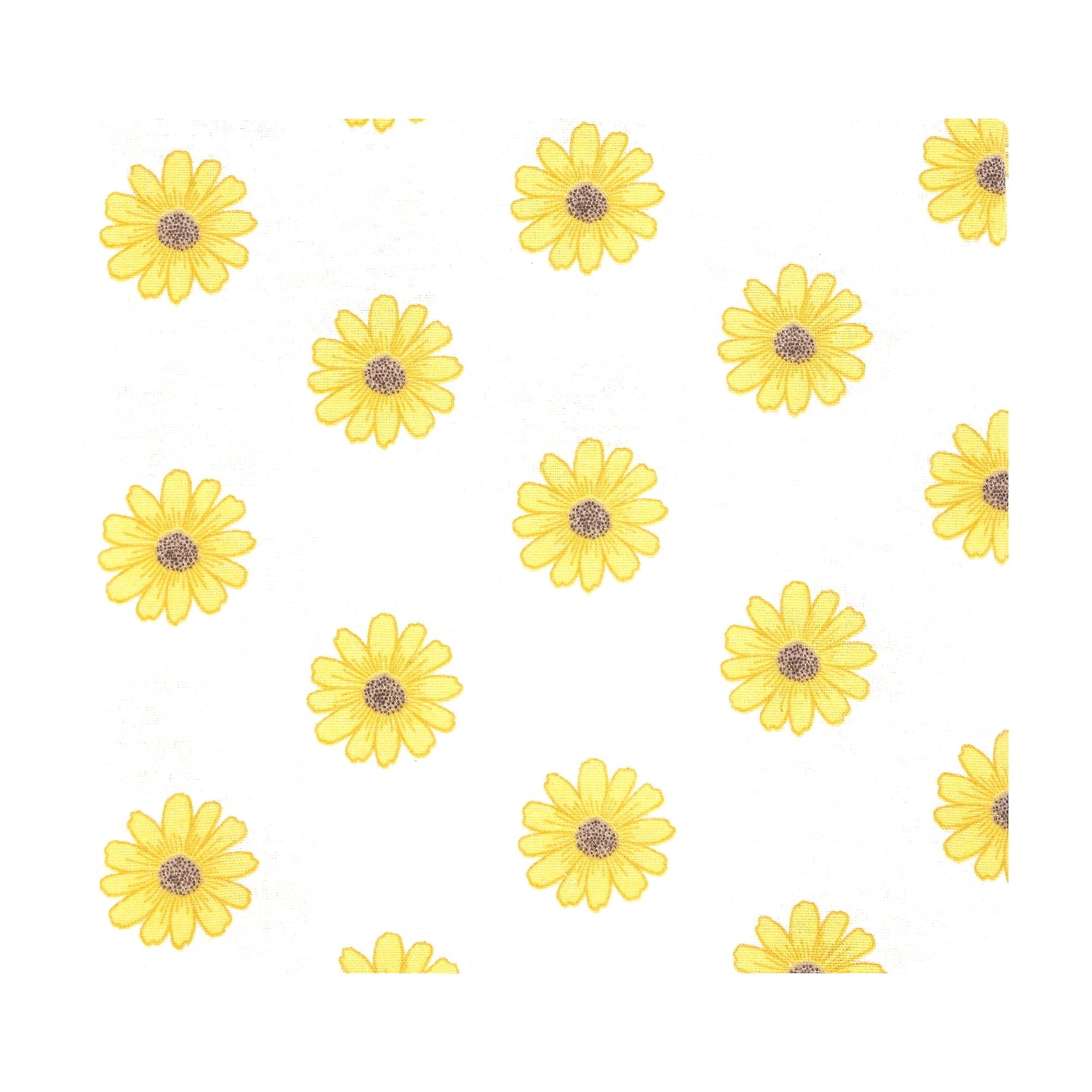 Hudson Baby Girl Cotton Polyester Flannel Receiving Blankets 4-Pack, Yellow Daisy, One Size
