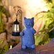 thumbnail image 4 of Estatua de jardín de gato con linterna solar,estatua de decoración de jardín para patio,regalo para jardín,mamá,abuela,arte de jardín,lindo gato con mariposa,luz solar al aire libre,figuras de jardín, 4 of 5