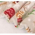 thumbnail image 6 of Elegant Comfort Reversible and Ultra-Plush Flannel Fleece-Winter Christmas Sherpa Throw- Lightweight Soft and Cozy-Holiday Decorative Throw, Perfect for Lounging, 50 x 60 inches, Skate and Deers, 6 of 6