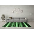 thumbnail image 3 of Ahgly Company Indoor Round Abstract Emerald Green Modern Area Rugs, 5' Round, 3 of 4
