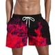 thumbnail image 2 of Puntoco Pantalones Cortos Con Estampado Hawaiano Para Hombre, Pantalones Cortos Con Bolsillo Y Cordón, Color M, 2 of 5