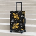 thumbnail image 5 of Uemuo Hohey Bee Golden Embroidery Printed Washable Luggage Cover - Fashion Suitcase Protector Fits 18-32 Inch Luggage -Medium, 5 of 9