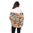 thumbnail image 4 of FORMRS Womens Scarf Winter Soft Long Big Warm Shawls Wrap Tassel Scarves, Vibrant Flowers Pattern, 4 of 9
