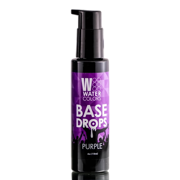 Purple , Tressa Watercolors Base Drops (4 oz) , Hair Scalp - Pack of 3 w/ SLEEK Teasing Comb