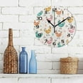thumbnail image 3 of Dreamtimes Easter Childish Wall Clock, 10 Inch Silent Non Ticking Round Clock Oil Painting Clock Easy to Read Clock for Living Room Bedroom Bathroom Home Decor, 3 of 7