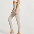 thumbnail image 6 of Ovbmpzd Slim-Leg Yoga Pants for Women Khaki Ladies Petite Leggings Casual Long High Waist Leggings,M, 6 of 6