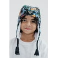 thumbnail image 2 of Monster Jam Grave Digger El Toro Loco Megalodon Truck Fleece Beanie with Ear Flaps One Size, 2 of 3