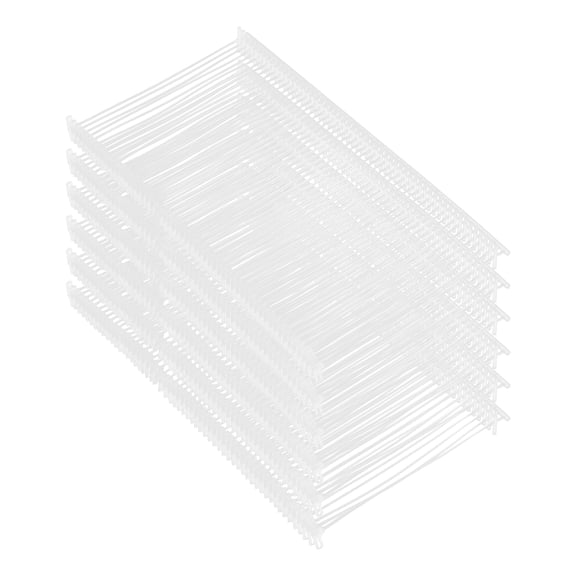 Houderco 5000Pcs I-Beam Shape Transparent PP Clothes Tag Fasteners for Mass Production and Retail Use