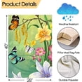 thumbnail image 3 of Spring Yellow Pink Flowers and Butterflies Garden Yard Flag 28 x 40 Inch, Double Sided Outdoor Decorative Welcome flags Banners for Home House Lawn Patio, 3 of 3