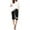 Black, variant on Womens Shorts 2025 Summer Bermuda Shorts for Women Floral Knee Length Elastic Waist Drawstring Loose Wide Leg Shorts Summer Loose High Waisted Short S-5XL