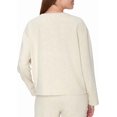 thumbnail image 2 of Hanes Originals French Terry Pullover, Cropped Crewneck Sweatshirt for Women, Comfywear Loungewear, Oatmeal Marle, XS, 2 of 6