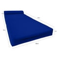 thumbnail image 2 of Royal Blue Sleeper Chair Folding Foam Beds, Portable Studio Sofa Guest Bed, 6 x 36 x 70, 2 of 6