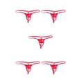 thumbnail image 1 of maskred Sous-vêtements Respirants avant Ouvert Rouge 5Set, 1 of 6