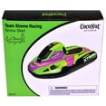 thumbnail image 5 of CocoNut Outdoor: Team Xtreme Racing Snowmobile Sled - Green, Purple and Black, 50x20" Inflatable Toboggan, Cold Resistant PVC, 200lb Cap, Kids-Teens-Adults 8+, 5 of 7