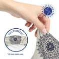 thumbnail image 5 of Oriental Office Chair Slipcover, Medallion Motif with Floral and Leafy Ornaments, Protective Stretch Decorative Fabric Cover, Standard Size, Grey Yellow Violet Blue, by Ambesonne, 5 of 5